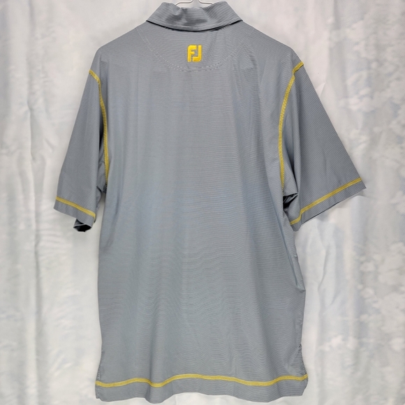 2/$20 Footjoy Athletic Fit Golf Polo Light Blue Stripes sz Small - Picture 3 of 8
